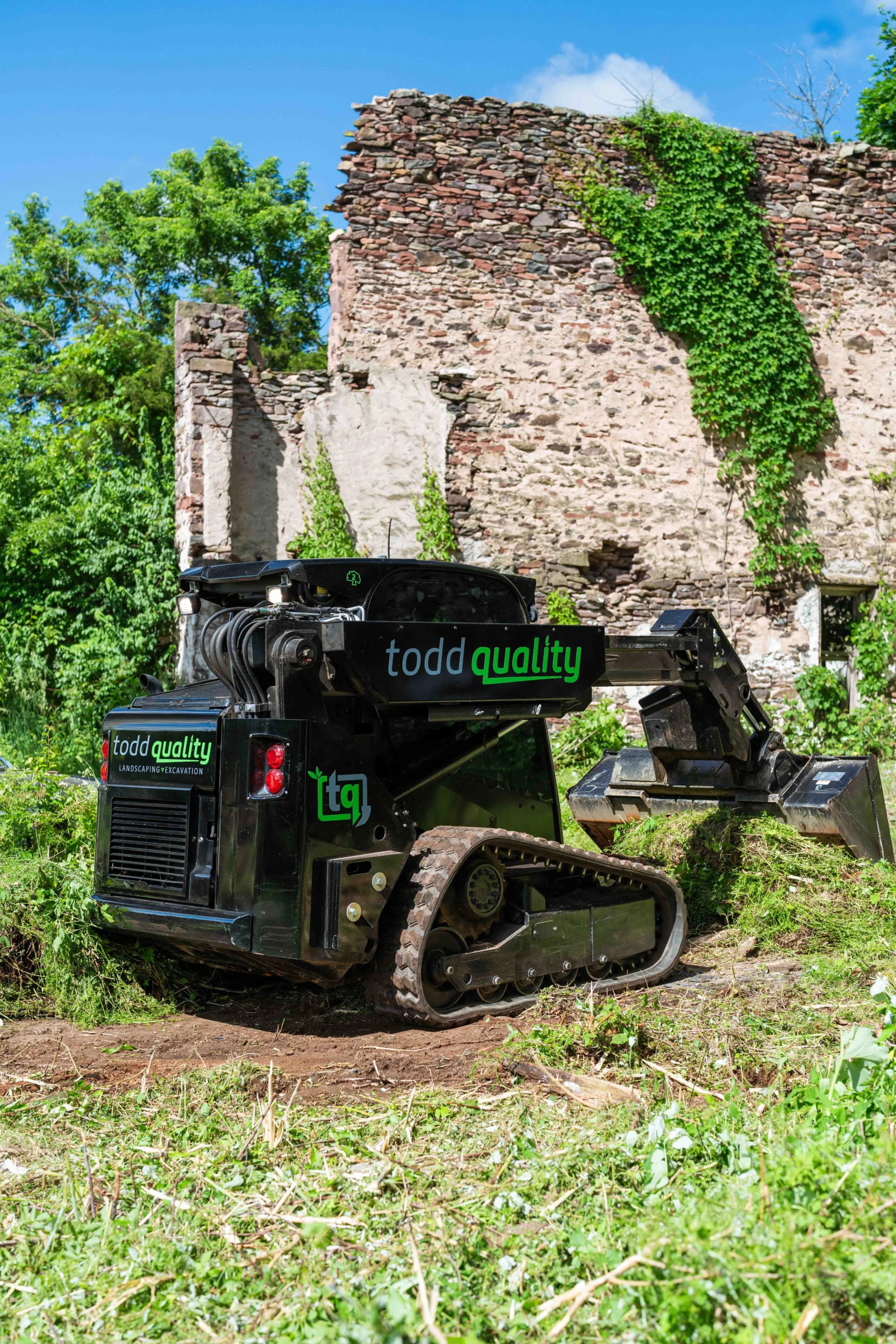 Todd Quality equipment at a former structure